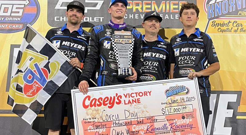 Corey Day Tops World of Outlaws for Second Year in a Row at Knoxv