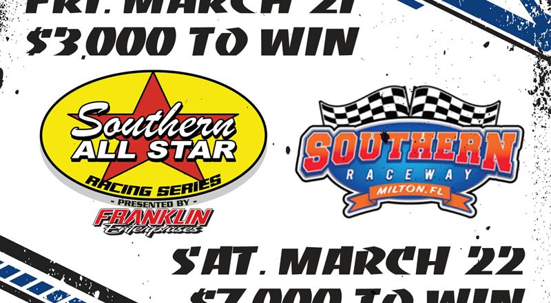 Doubleheader at Southern Raceway Next for the Southern All Star Dirt Racing Series