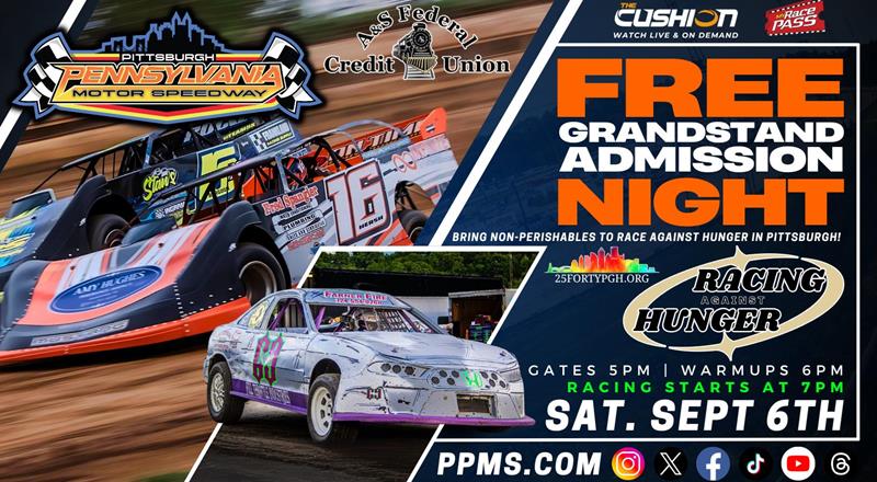 Rain Date Set for Free Grandstand Admission Night, Community Food