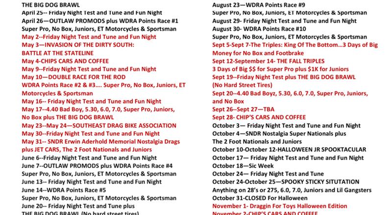 Alot of Racing Coming Up in April 2025