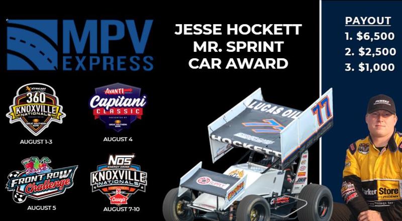 MPV Express New Partner of Jesse Hockett Mr. Sprint Car Award!