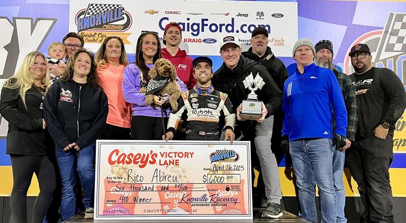 Rico Abreu Strikes For Second Time in a Row at Knoxville!