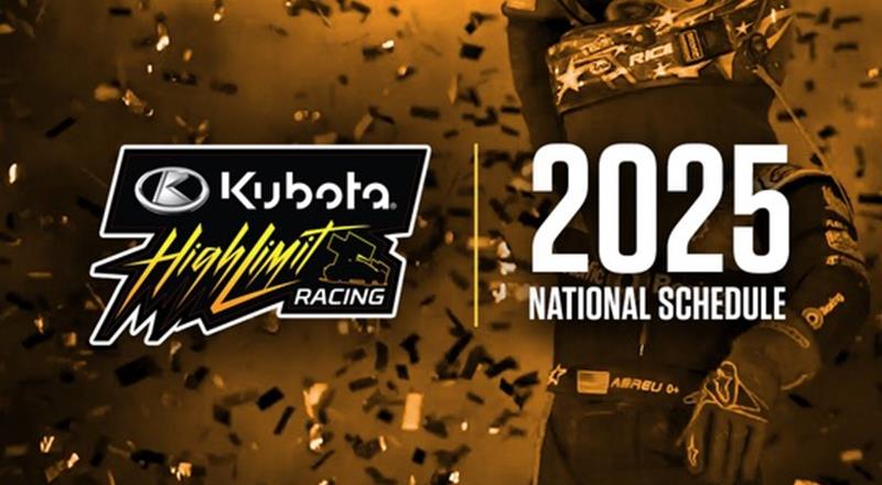 YEAR TWO: Kubota High Limit Racing Releases 2025 Schedule with 61