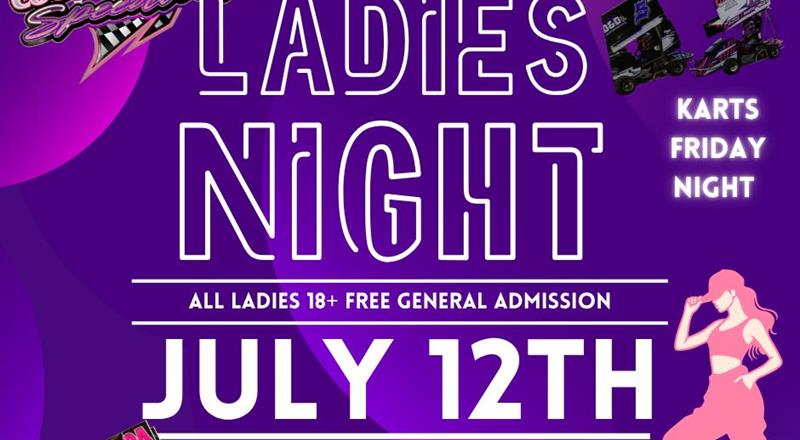 ALL LADIES 18+ FREE IN THE STANDS THIS SATURDAY NIGHT AT COTTAGE