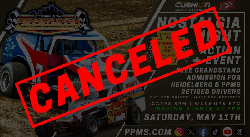 Canceled for May 11th