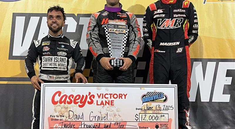 David Gravel Charges from Eighth to Win World of Outlaws Battle a