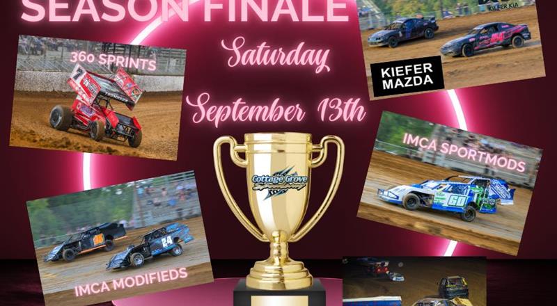 FINAL RACE OF THE SEASON THIS SATURDAY, SEPTEMBER 13TH!!