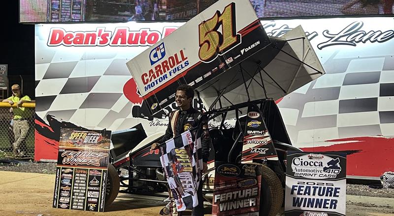 FREDDIE RAHMER WINS RAIN-SHORTENED NIGHT #4 OF PA SPEEDWEEK AT LI