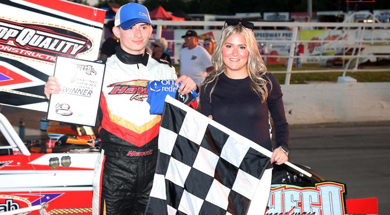 Talen Hawksby Captures Third J&S Paving 350 Supermodified Victory