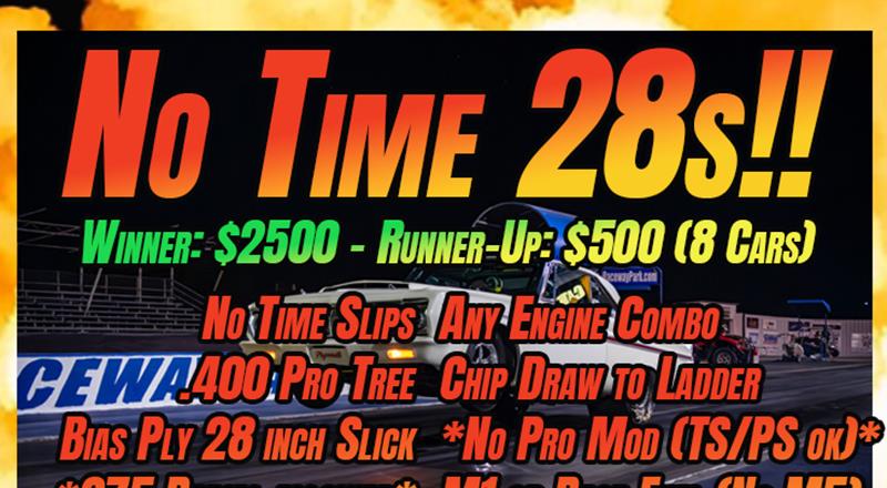 No Time 28s Rules have been updated for the Throwdown in T-Town S