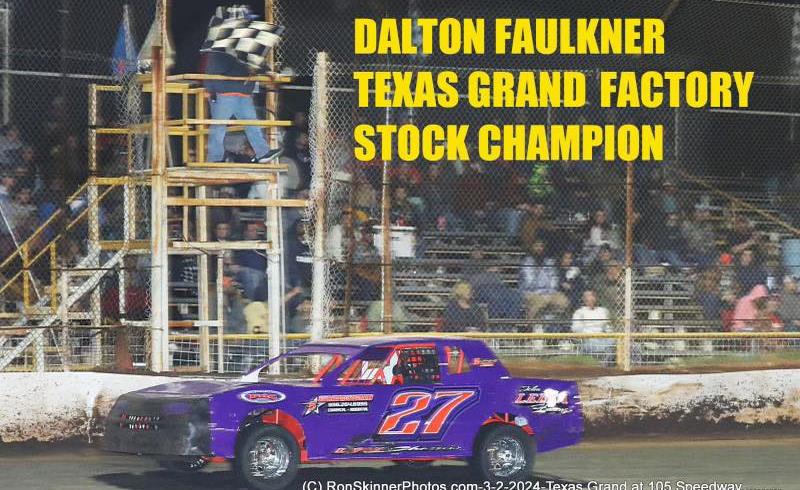 Faulkner Collects Texas Grand Factory Stock Championship