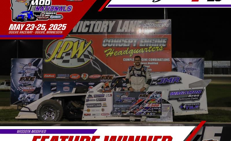 Wagamon Wins Wild Mod Nationals Main from 16th