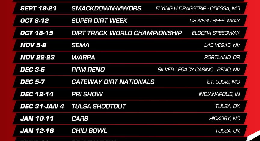 MyRacePass 2024-2025 Event Schedule 