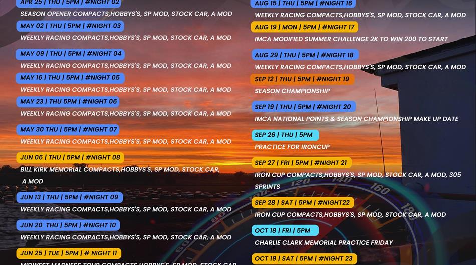 2024 Schedule