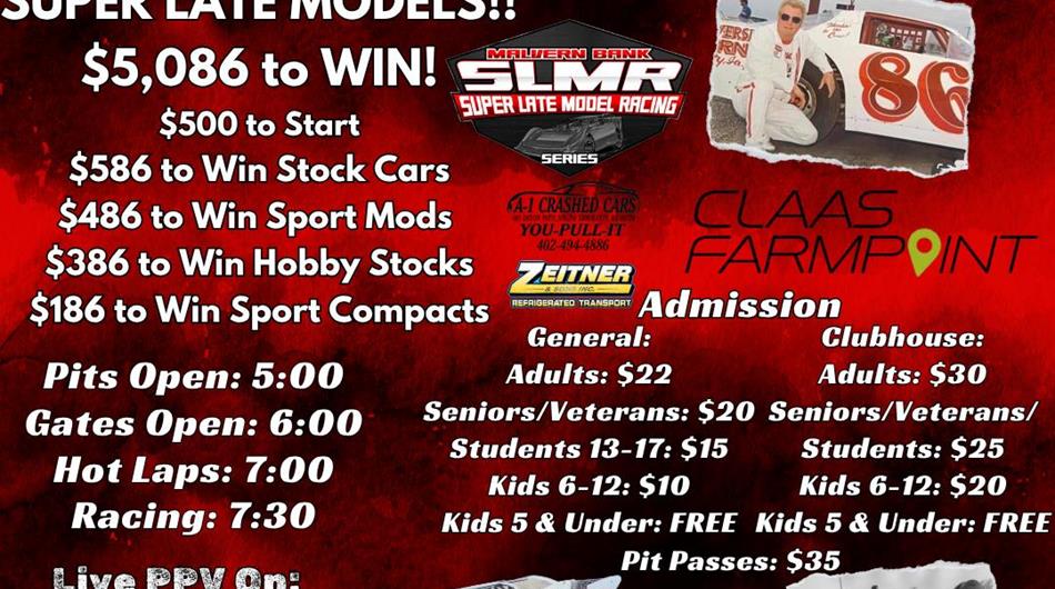 SLMR Returns to Park Jefferson Speedway for Bill Kirk Memorial Race Friday August 15th!