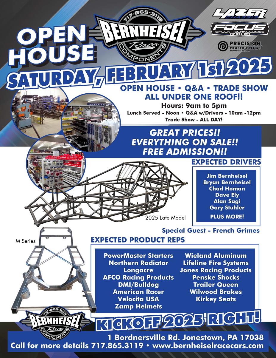 Bernheisel Race Components Open House Set for February 1st