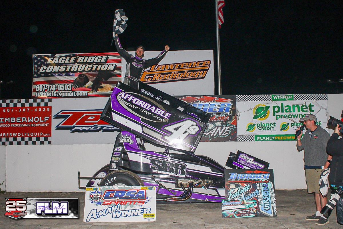 Johnny Smith Drives a Firecracker to Win First Career CRSA Feature at Thunder Mountain