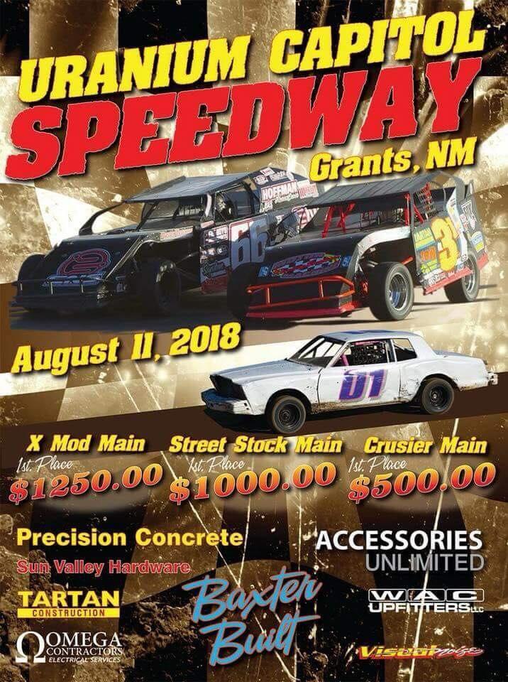Uranium Capitol Speedway Set for High Paying Weekend