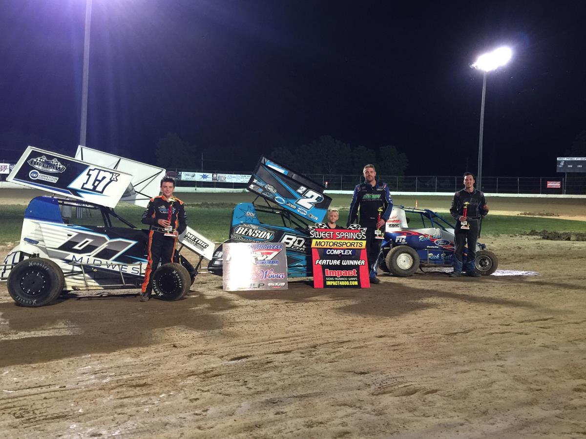 Kadous, Benson and Knipmeyer Score First Driven Midwest NOW600 Series Victories During Opening Night of Doubleheader at Sweet Springs