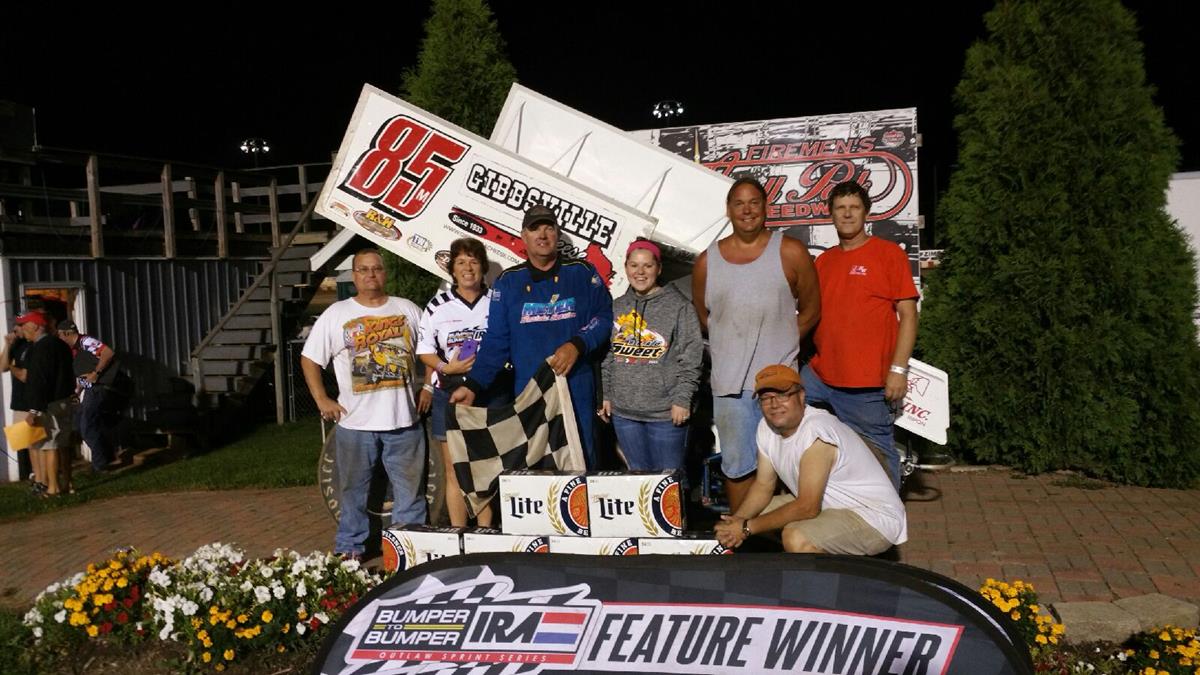 MEYER GETS LEAD REPRIEVE, WINS BATTLE WITH SCHULTZ FOR VICTORY IN BUMPER TO BUMPER IRA SPRINT CONTEST AT ANGELL PARK!