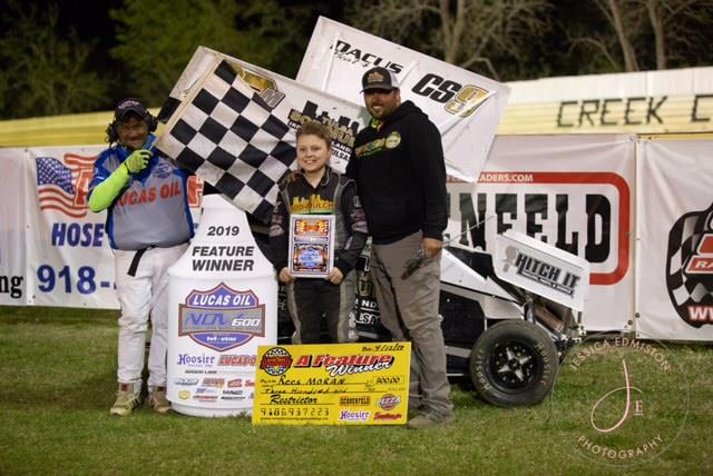 Flud Picks Up Pair of Lucas Oil NOW600 Series Wins on Same Night for Fourth Time This Season; Moran Also Victorious at Creek County Speedway