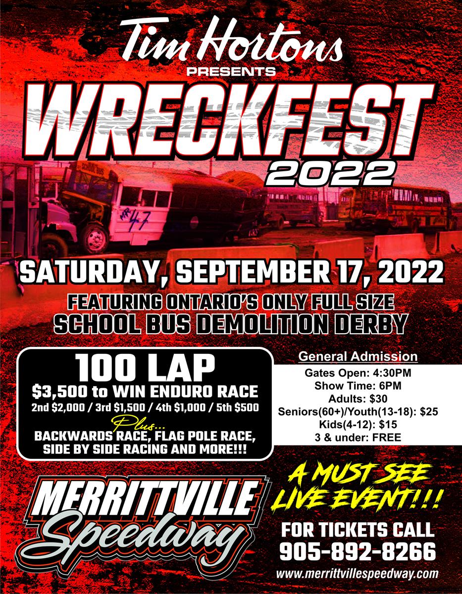 Wreckfest 2022 This Coming Saturday Night