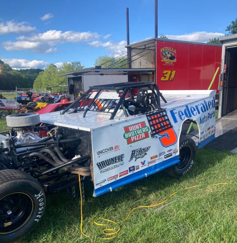 Ken ready for action in the Topless 50 at Tyler County Speedway (Middlebourne, W.Va.) on May 24.