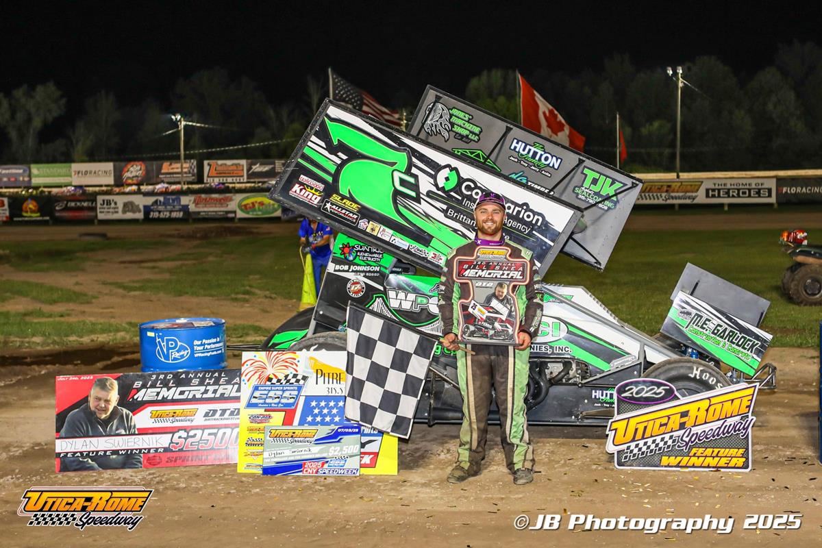 SWERNIK,TALBOT, HORNING, AND LUKAS CLAIM VICTORIES IN THE BILL SHEA MEMORIAL AT UTICA-ROME SPEEDWAY