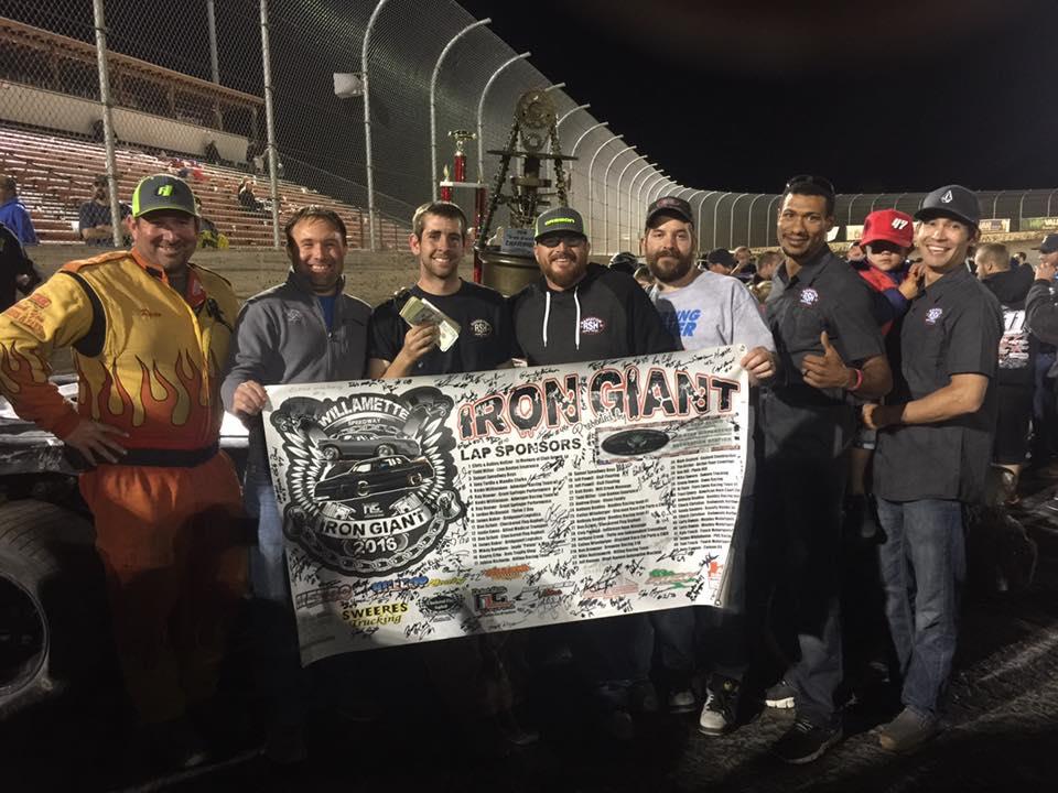 Kyle Yeack Wins Willamette Iron Giant Street Stock Race; Shank, Winebarger, Thompson, And Rhoades Also Get Saturday Night Victories