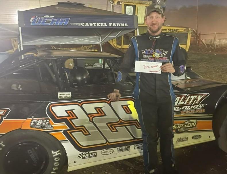 Travis Fultz swept the United Championship Racing Alliance (UCRA) event at Tazewell (Tenn.) Speedway on Saturday, March 29 to pick up the $3,000 victory in the Jim Arnwine Memorial.