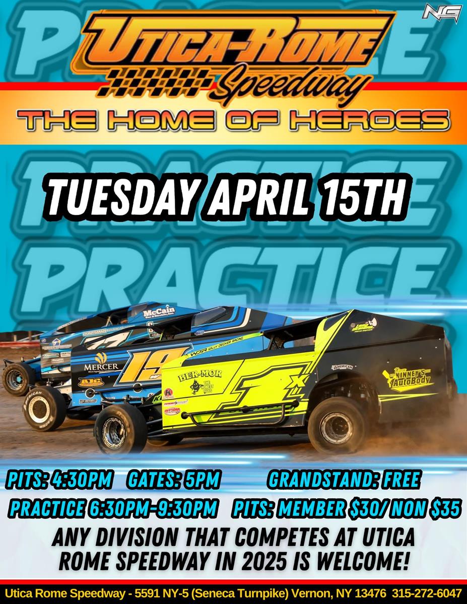 PRACTICE RESCHEDULED FOR TUESDAY APRIL 15TH!