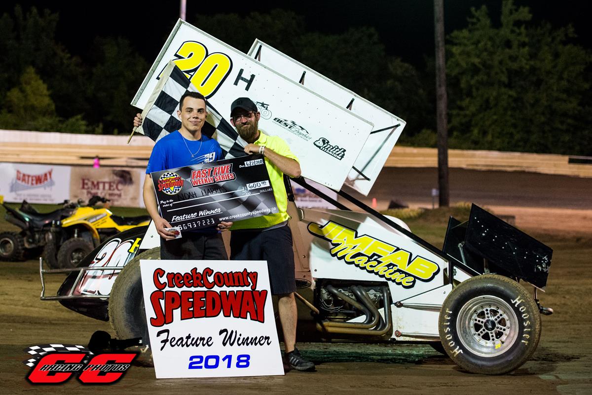 Harris, Wiseley, and McQuary Nab First Wins Of 2018 While McSperitt Family Doubles Up At Creek County Speedway