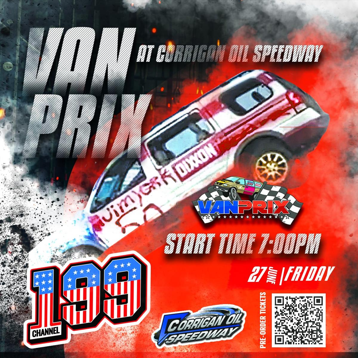 Channel 199 Night is TOMORROW at Corrigan Oil Speedway!