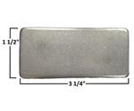 A&A Rectangle Gusset, 1-1/2 x 3-1/4 1/8 Steel 4/Pack