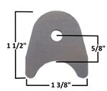 A&A Chassis Tab, 3/8 Hole 1/8 Steel 4/Pack
