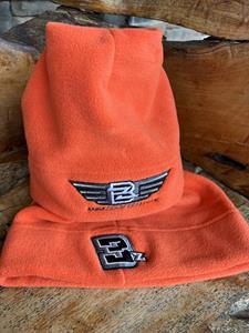 Orange Stretch Fleece Beanie