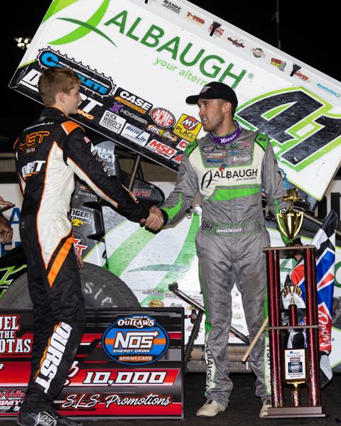 17th-to-9th in World of Outlaws debut at Grand Forks, second at Red River Valley