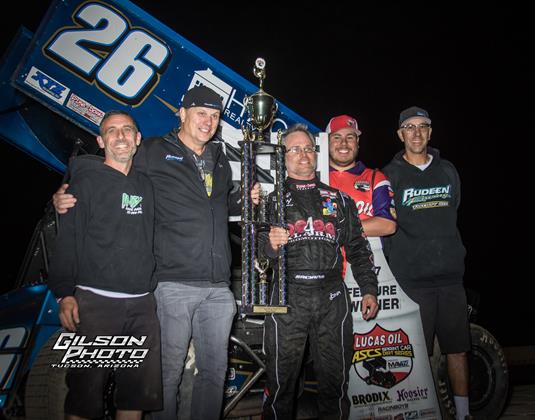 Joey Saldana Unstoppable With Lucas Oil ASCS At Cocopah Speedway