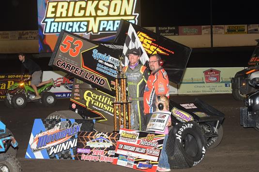 Dover Digs Deep to Capture $10,000-to-Win 360 Nationals at Jackson Motorplex; Kerzman Also Victorious as Schriever Claims Track Title