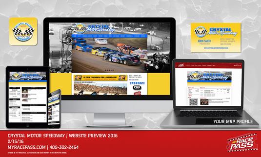 MyRacePass Creates Pro Platinum Website for Crystal Motor Speedway