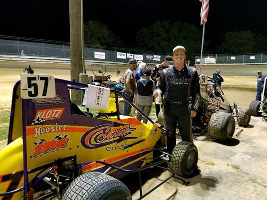 Cole Bodine Continuing to Earn Opportunity with Clauson-Marshall Racing, Moves from Working to Wheeling as he Makes Team Debut with POWRi Midgets at B