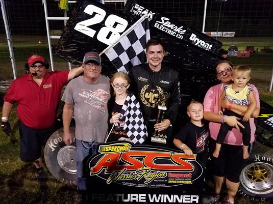 Jonathan Cornell On Top With ASCS Warrior At U.S. 36 Raceway