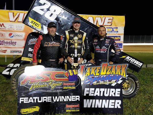 Jonathan Cornell Unstoppable With ASCS Warrior at Lake Ozark Speedway