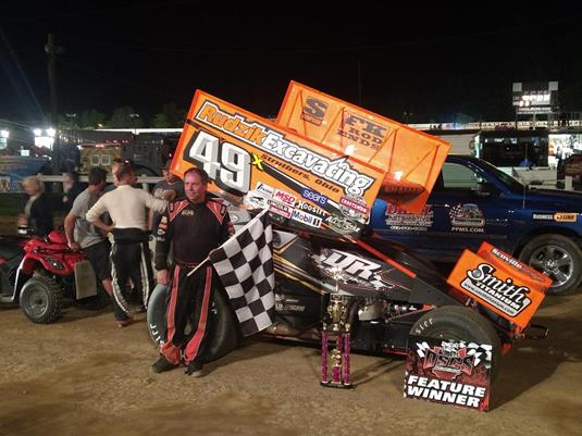 ‘Money Man’ Tim Shaffer Takes Ohio Sprint Car Series Win at PPMS