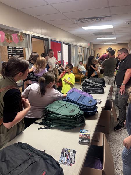 FUSION FINANCIAL GROUP AT THRIVENT AND BAPS MOTOR SPEEDWAY PROUDLY HOST THIRD ANNUAL THRIVENT BACKPACKING AT NEWBERRY ELEMENTARY.