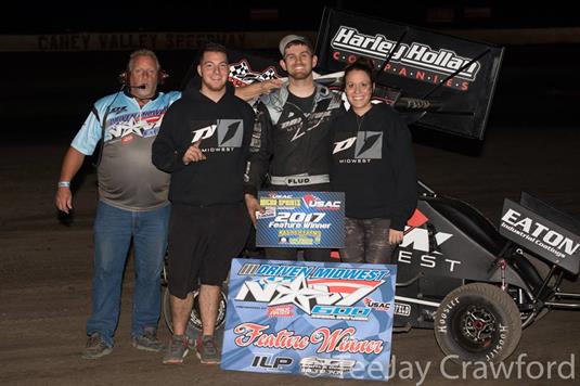 Flud and Laplante Continue Winning Ways During Driven Midwest USAC NOW600 National Series Driven Midwest Cup at Caney Valley Speedway