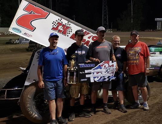 Thompson Rebounds for ISCS Series Victory at Cottage Grove Speedway