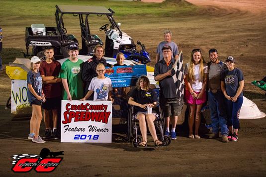 Brandon Dean Tops Modified Action At Creek County Speedway With Smith, Pense, Wolfe, and Traster Also On Top