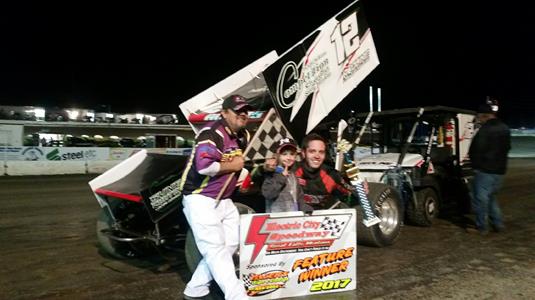 Adams Captures NSA Series Season Opener at Electric City Speedway