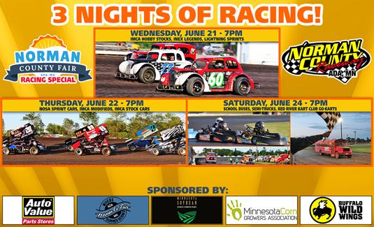 Norman County Fair Race Special - June 21, 22 & 24